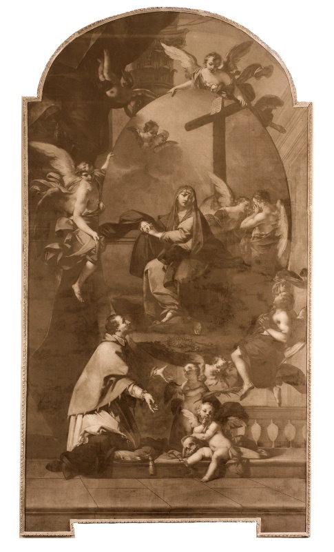C.F. Beaumont, S. Giovanni Nepomuceno adora un quadro della Madonna, AFFTM 226 5612